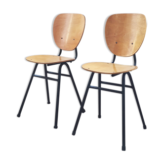 Paire de chaises vintage