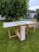 Set of 4 Aldo Jacober style chairs and butterfly table