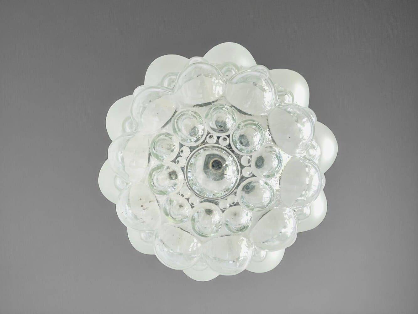 Large bubble glass hanging light