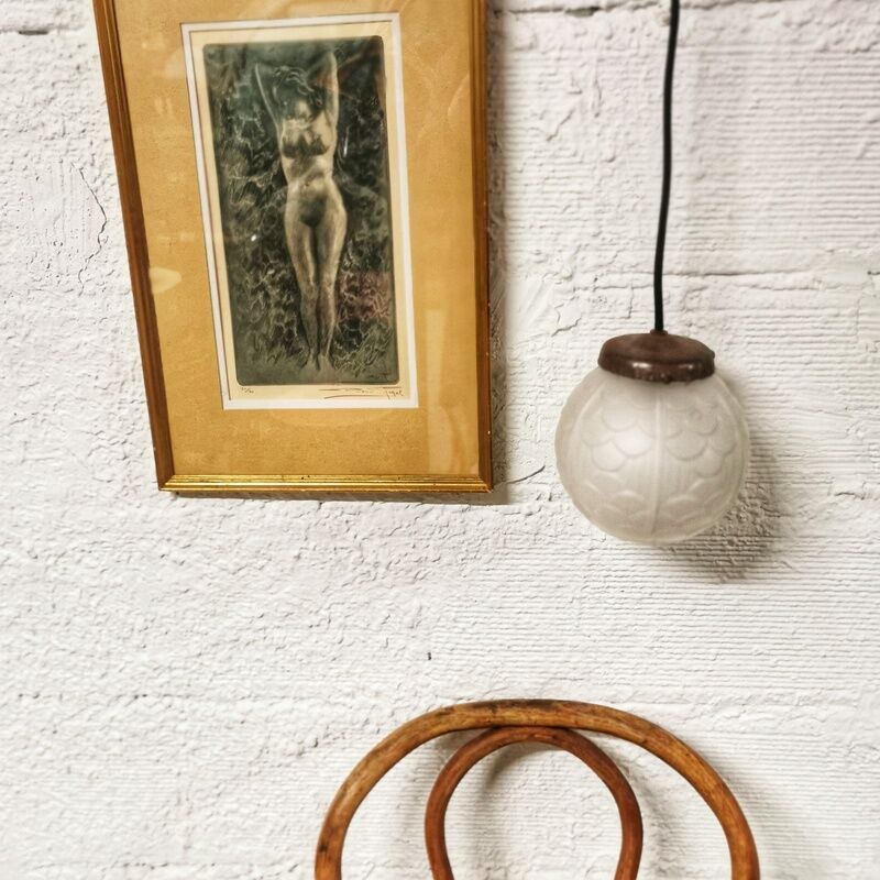 Art Deco walking lamp