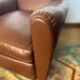 Vintage club chair in faux leather