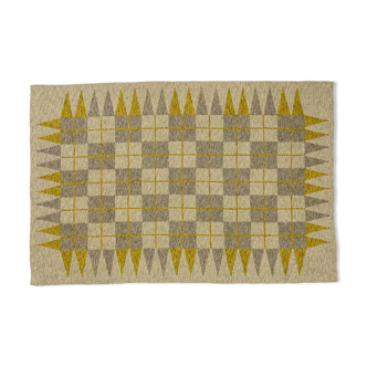 Tapis scandinave à tissage plat moderne du XXème siècle. 234 X 157 cm
