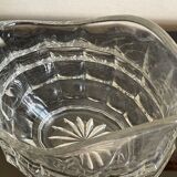 Pitcher, faceted molded glass