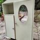 Doll wardrobe or vintage bathroom furniture