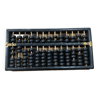 Chinese black wooden abacus