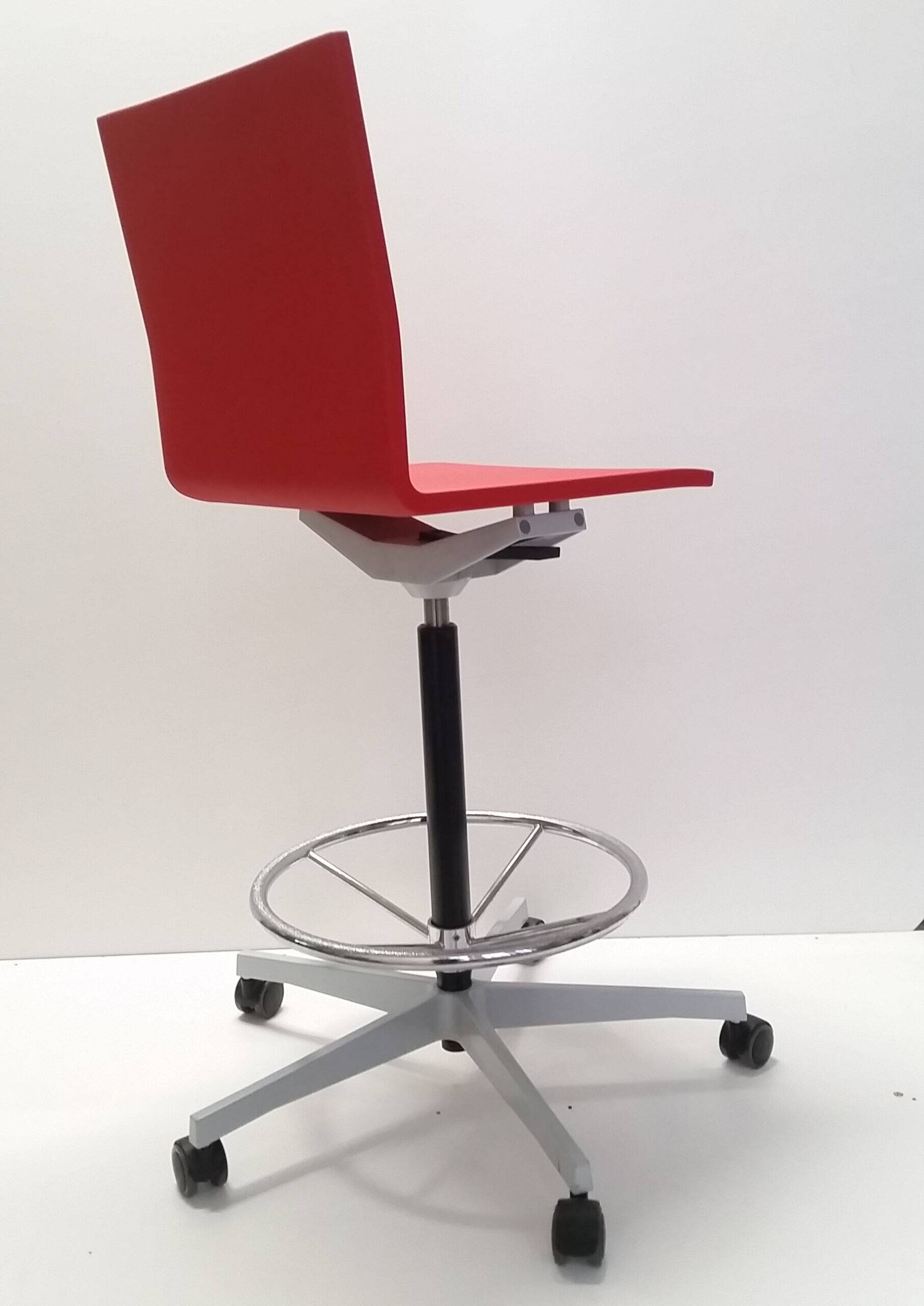 Maarten Van Severen .04 red high desk or bar chair