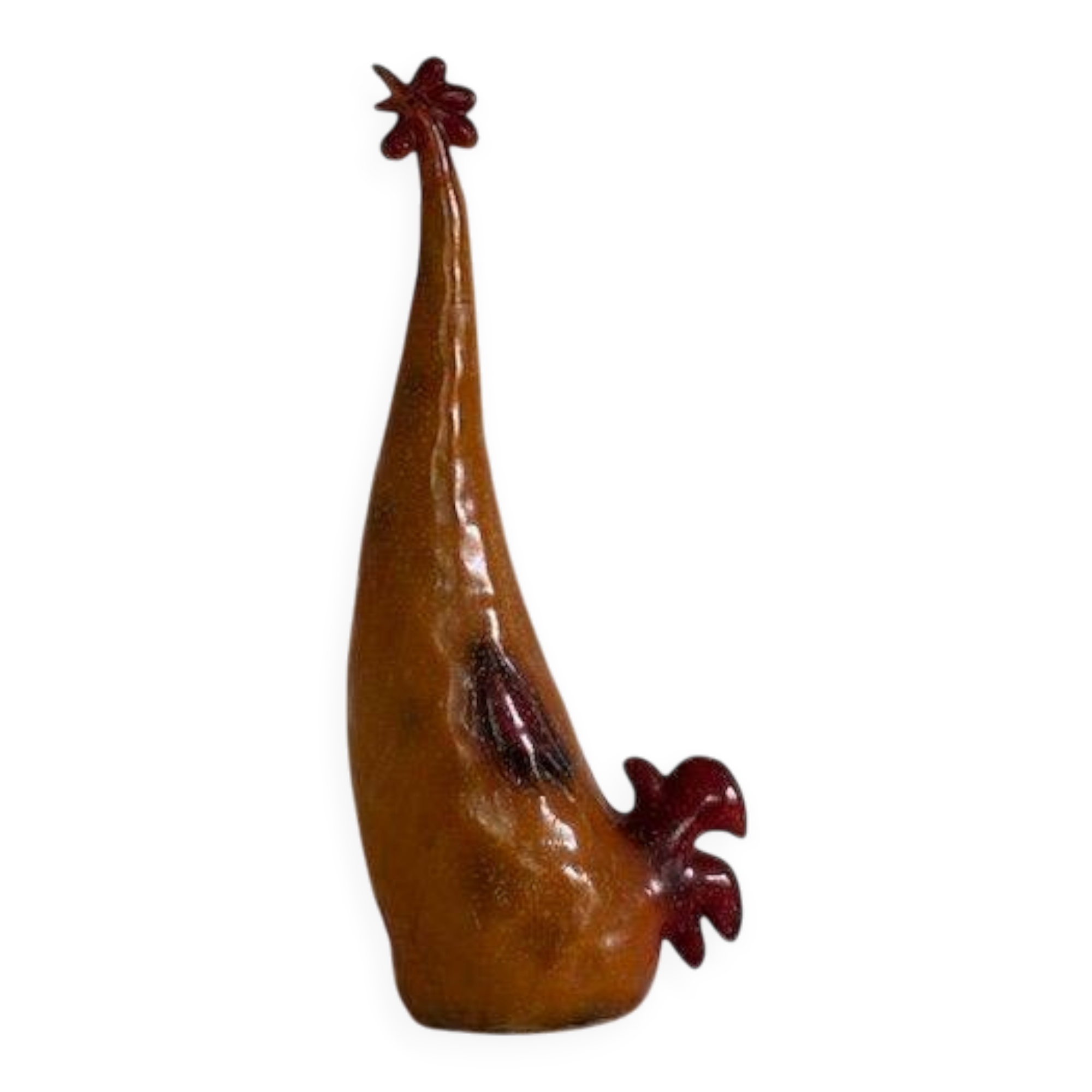 glazed plaster hen