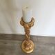 Wood candlestick