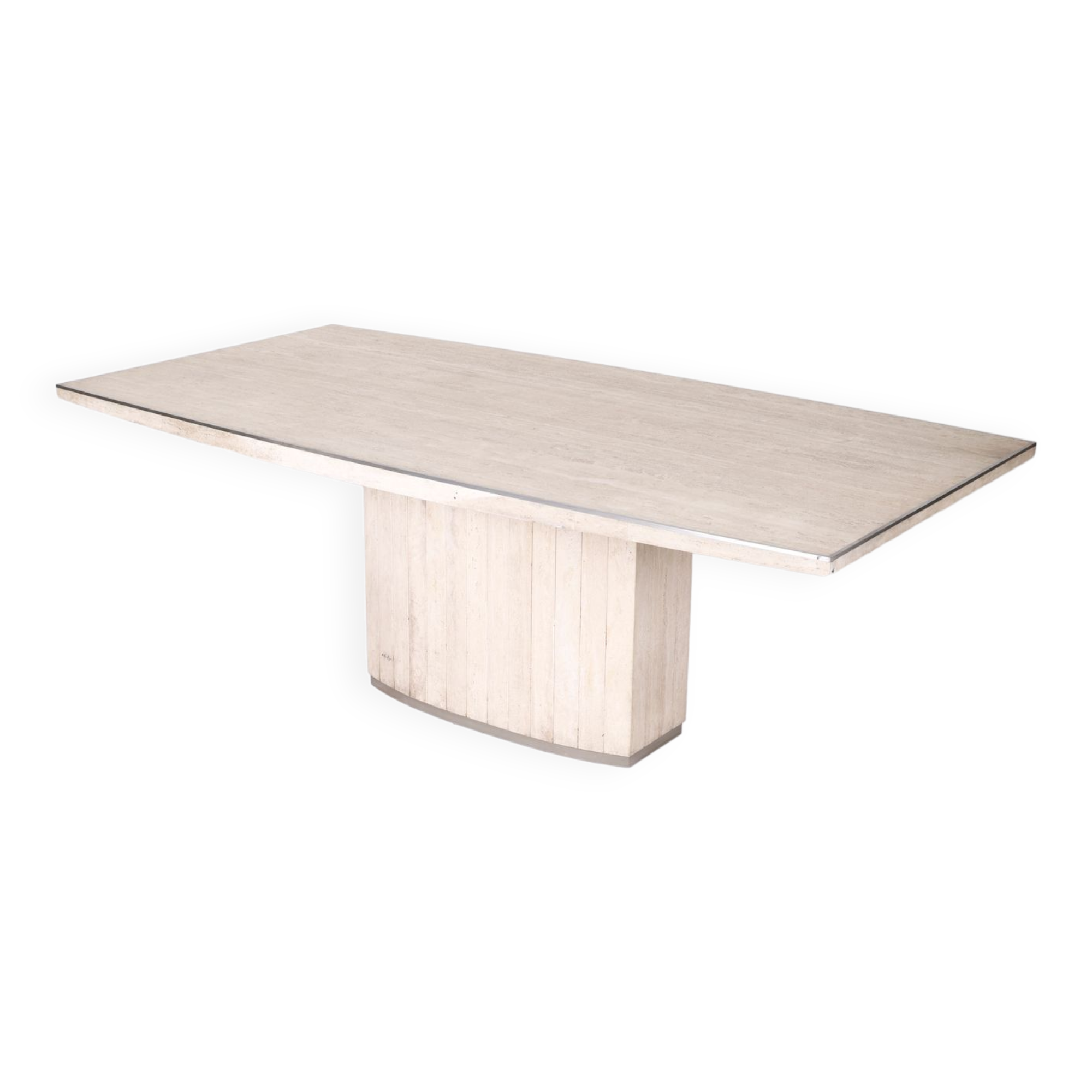 Travertine dining table, 1970s