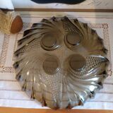 Vintage smoked glass fruit bowl