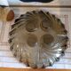 Vintage smoked glass fruit bowl