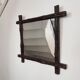 August Bergin & Co. Stockholm, mirror with wooden frame, Swedish Jugend.