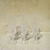 Crystal champagne flutes