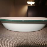 Celadon green enamelled metal fruit cup - 1950s