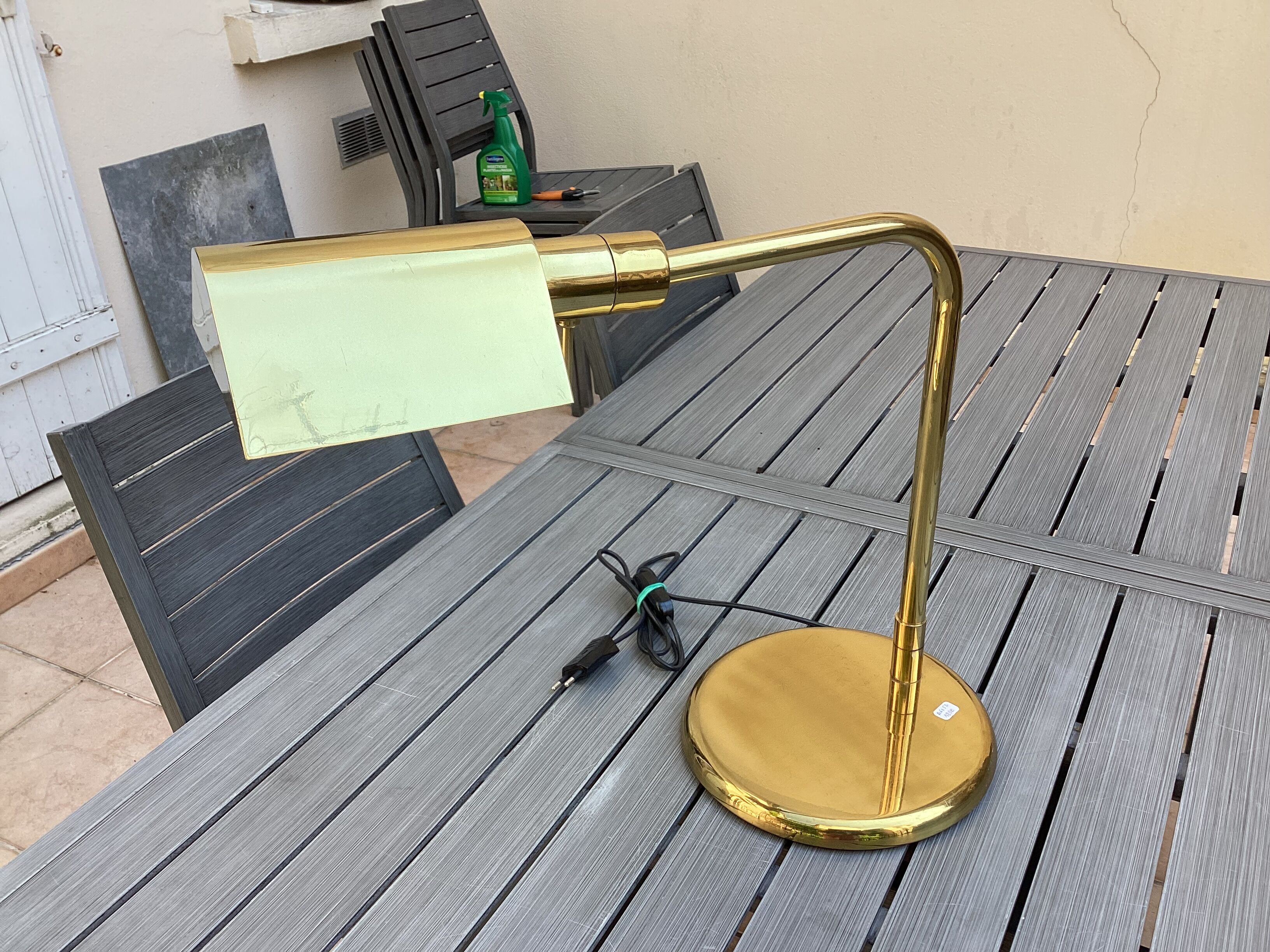 70s desk lamp, Metalarte style, vintage