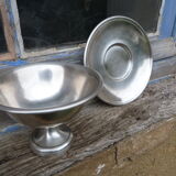Old Gombault silver-plated cut and plate
