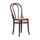 Chaise en bois courbé et assise cannage