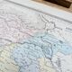 Asia Minor, old map, printed in 1852.