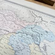 L'Asie mineure, carte ancienne, imprimée en 1852.