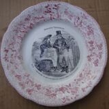 4 assiettes LM & Cie CREIL et Monteras  " les enfants terribles '