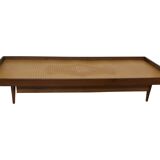 Vintage mid century daybed teak design with drawers