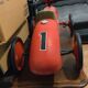 Vintage No. 1 Red Metal Racing Car Carrier - Car