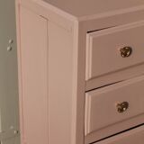 Small old chest drawers pink powder