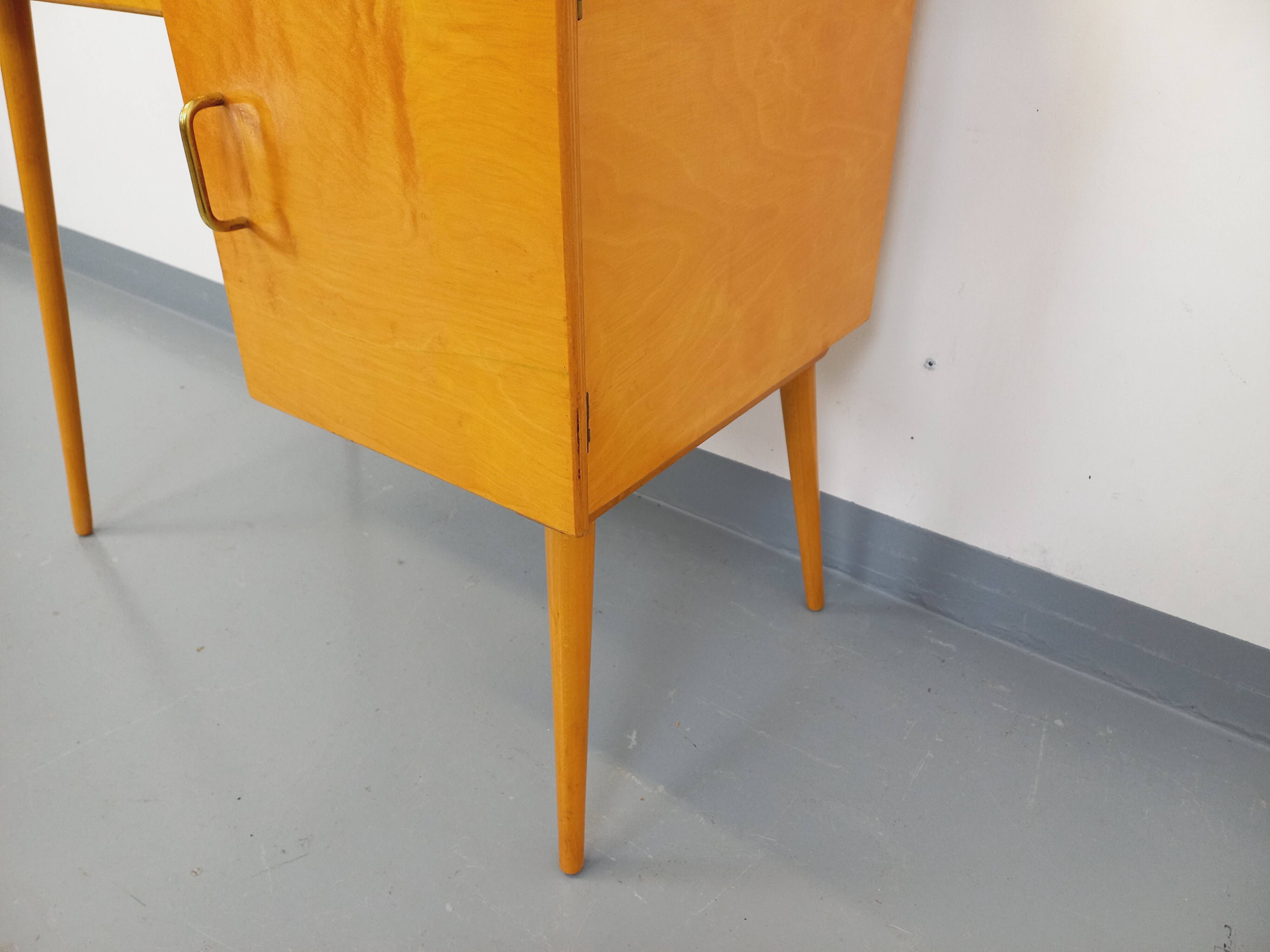 Baumann vintage wooden desk from the 1950s