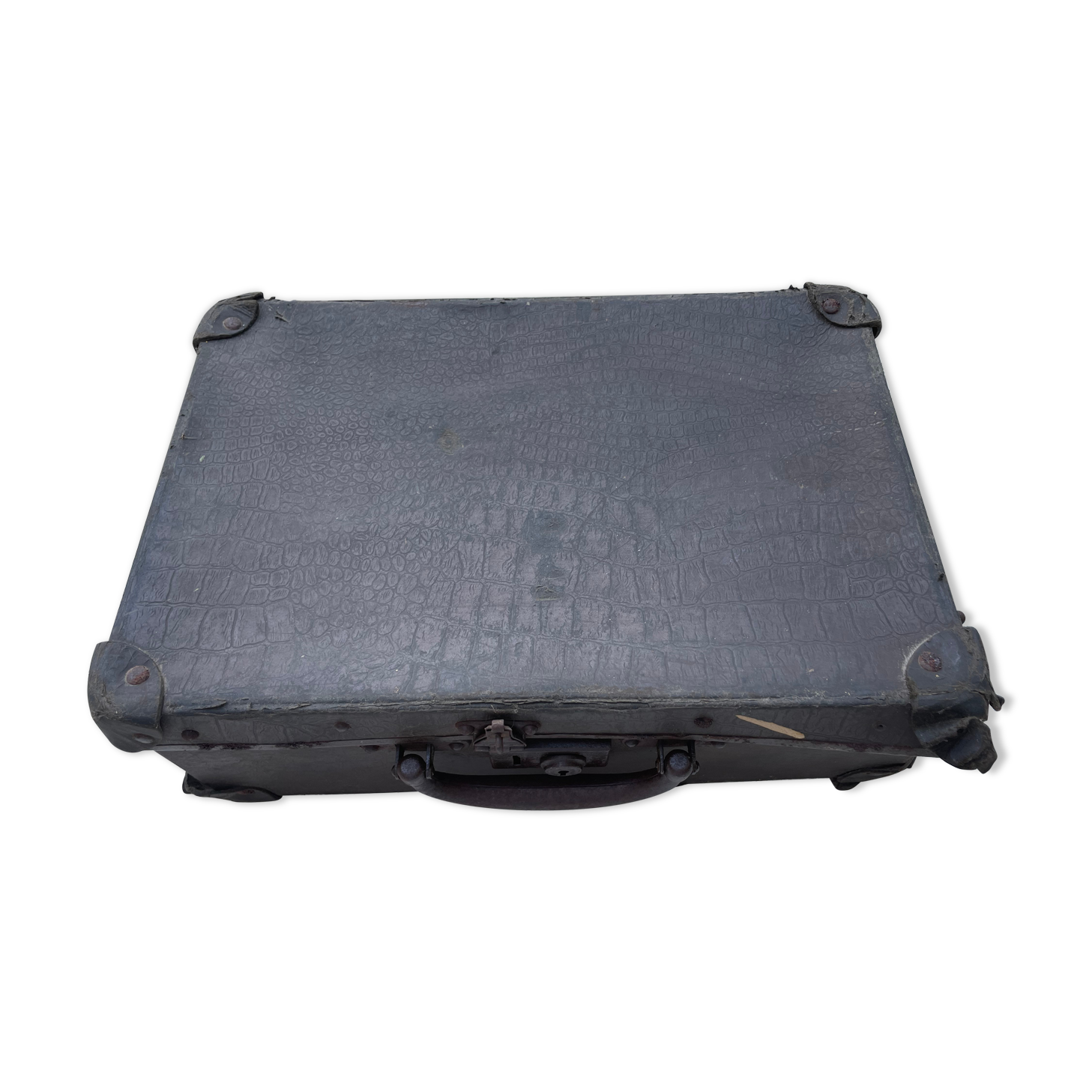 Old wood & leather suitcase