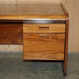 Left corner desk in Brazilian wood Mid Century Modern style