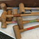 Wooden garden croquet set in its DF brand box