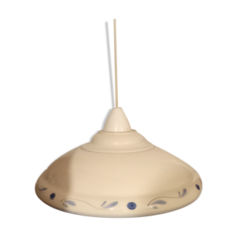 Blue ceramic pendant light