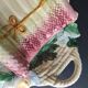 Vintage French asparagus serving tray in Majolica