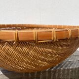 Large round rattan basket