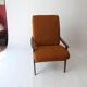 Fauteuil en teck scandinave design vintage des années 70 1970
