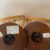 Pair of fringed sconces