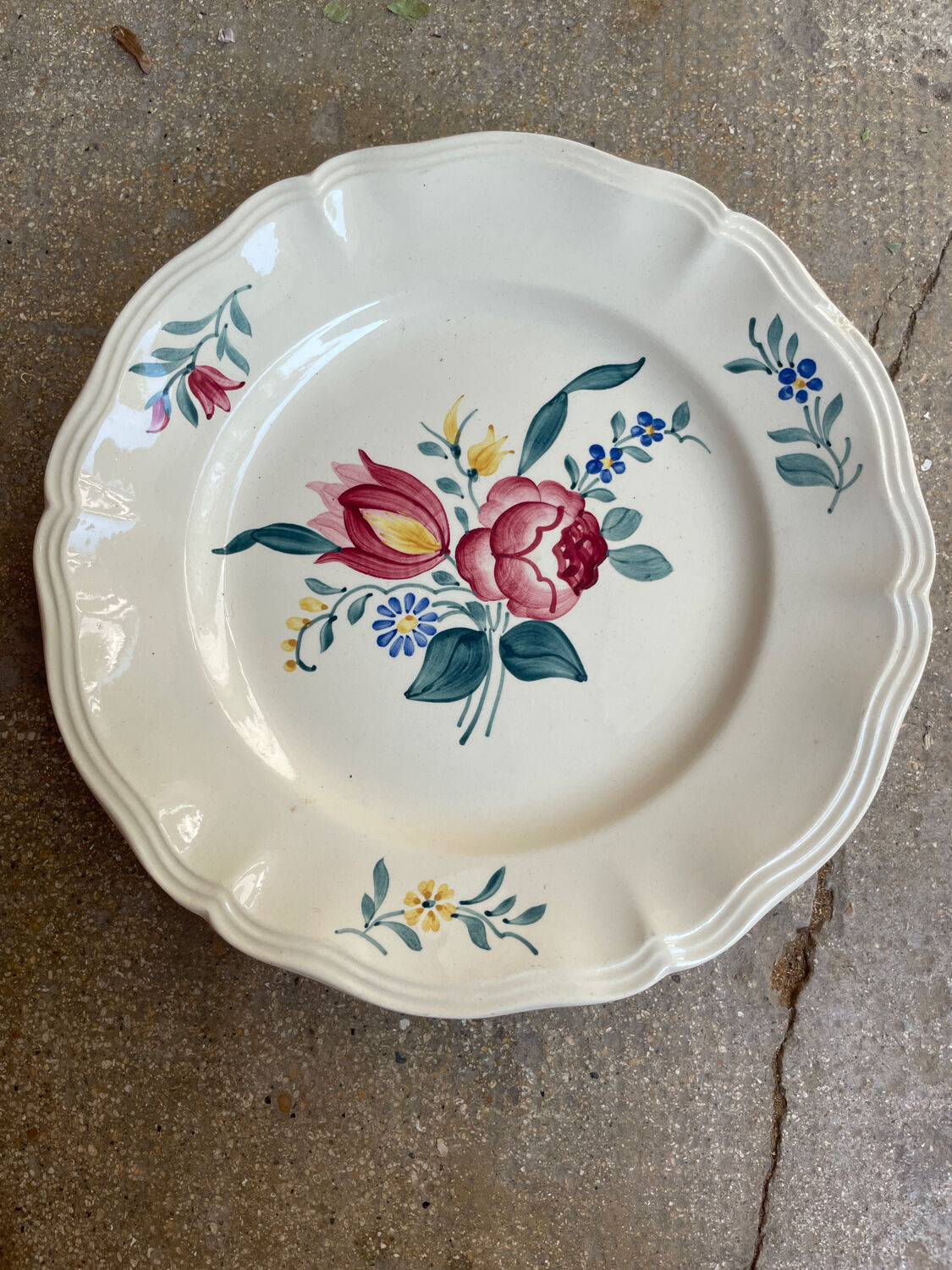 5 plates Sarreguemines