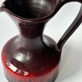 Enameled ceramic pitcher