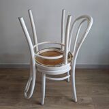 Set of 4 vintage shabby chic bistro chairs