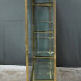 Brass display cabinet with a mirrored back – early 20th century
