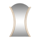 Hourglass shaped Brass Wall Mirror 1970s