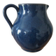 Ceramic pitcher – blue enamel signed J. Normand handmade