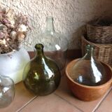 Braided wicker pot cover, vintage 60s/70s