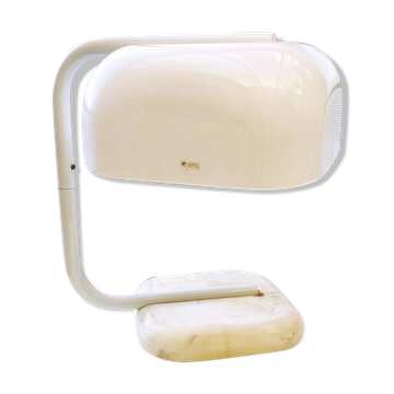 Lampe de bureau à socle en marbre de Harvey Guzzini années 70