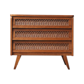 Vintage chest of drawers with rattan