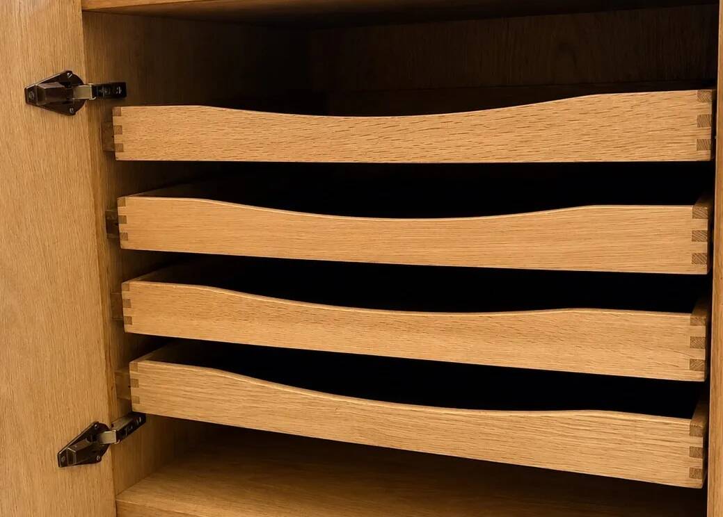 Scandinavian teak sideboard by Ib Kofod Larsen for Faarup Mobelfabrik.
