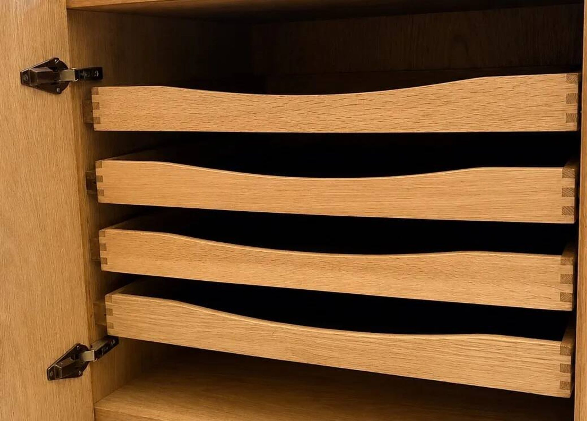 Scandinavian teak sideboard by Ib Kofod Larsen for Faarup Mobelfabrik.
