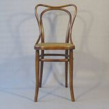 2 Bistro chairs No. 55- 3/4 by Kohn, circa 1905, caned