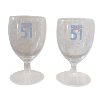 Set of 2 Pastis 51 balloon glasses