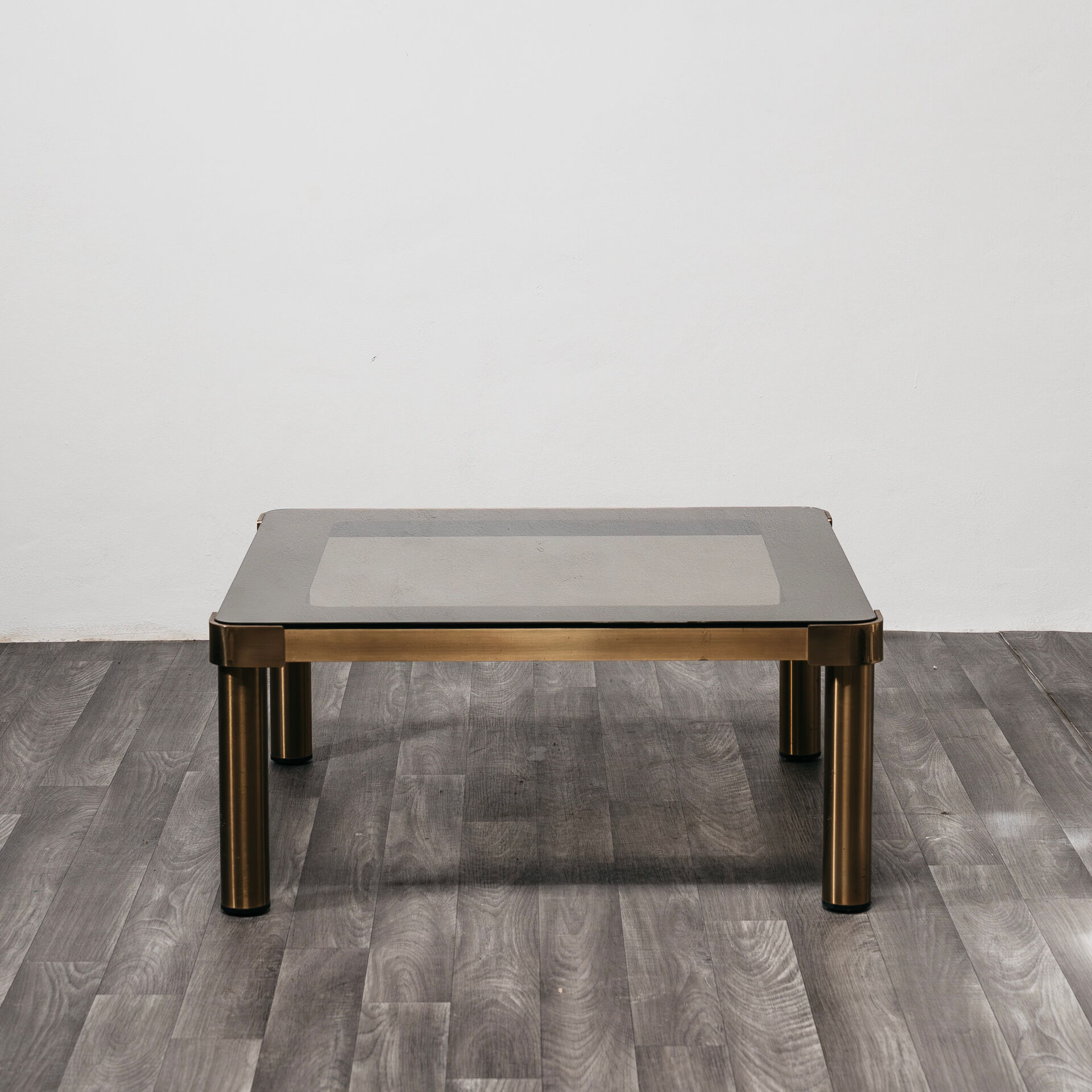 Coffee Table Basso Vintage Ottone Hollywood Regency Anni ‘70